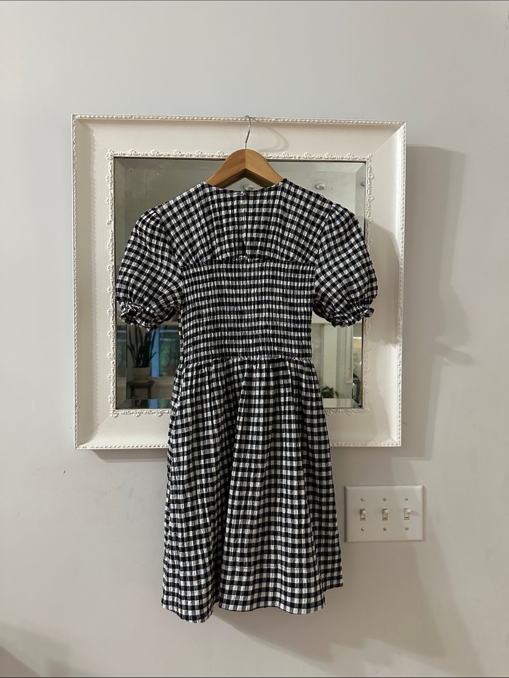 Maeve by Anthropologie Puff Sleeve Gingham mini dress - Picture 9 of 10